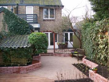 Tuinaanleg particuliere tuin in Oegstgeest