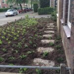 Renovatie voortuinen flatwoningen