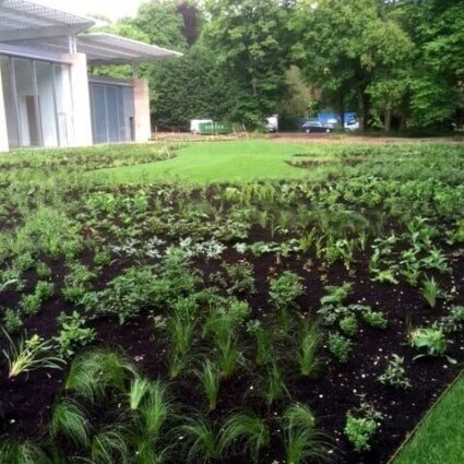Aanleg museumtuin Voorlinden Wassenaar