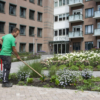 Tuinonderhoud bij bedrijven