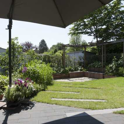Aanleg particuliere tuin Huizen